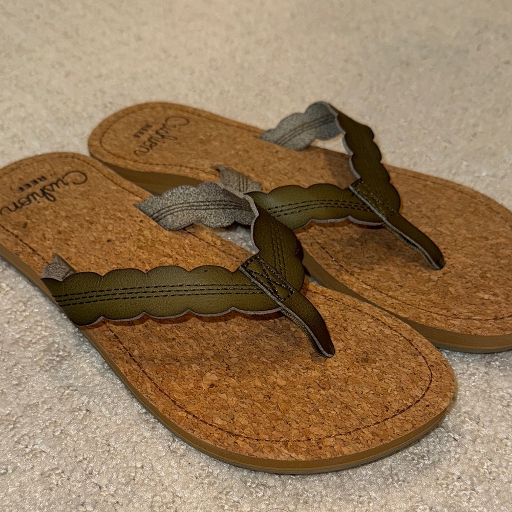 Reef Cushion Olive Green Sandals